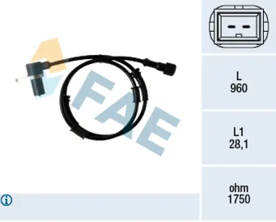 FAE 78350 On Abs Sensoru Volvo S40 I (644) 1.6 99>04 V40 (645)  95>04 30854299