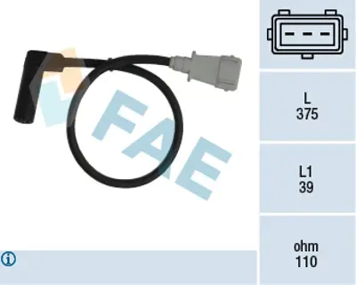 FAE 79152 Krank Mıl Sensoru Uclu 39.00cm 106 206 306 1.9d 591893 9616806280