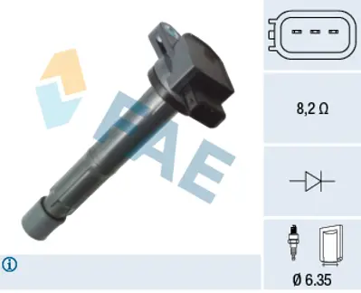 FAE 80378 Atesleme Bobını Accord 2,0/2,4 03-> 30520RWCA01