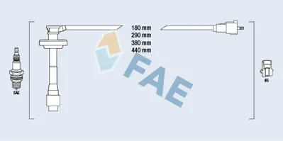 FAE 83589 Atesleme Kablosu Setı Avensıs 9091922393