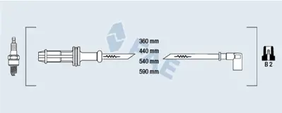 FAE 85600 Atesleme Kablosu Setı 5967P1