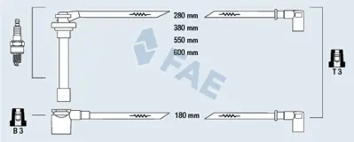 FAE 85850 Atesleme Kablosu Setı 2245089J26
