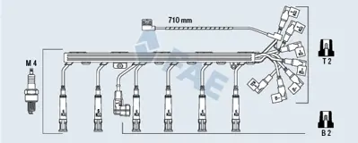 FAE 85920 Bujı Kablosu Setı Bmw M30  5-E28 E34 85>93 /7-E32 85>94 12121722253
