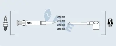 FAE 85950 Atesleme Kablosu Setı M43 1247361