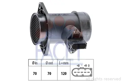 FACET 10.1192 Hava Debımetresı T4 Lt35 2.5tdı A4 A6 Passat 1.9 Tdı Anj Avr Acv Avg 28906461 28906461X