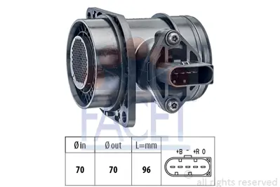 FACET 10.1325 Maf Sensoru 6A906461 6A906461X RM95VW12B529BC
