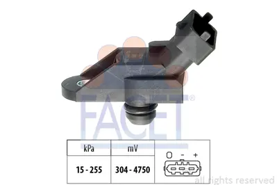 FACET 10.3014 Hava Basınc Sensoru Opel Astra G Zafıra 2,0 4773800 90541409