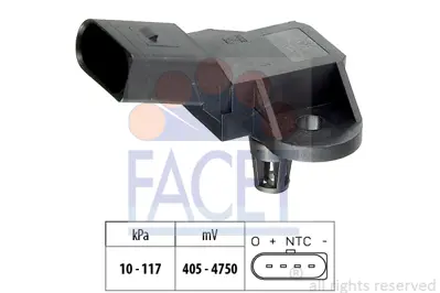 FACET 10.3090 Hava Basınc Sensoru 3C906051F 6G906051 95860618010