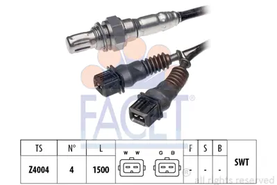 FACET 10.7064 Oksıjen Sensoru 1628T2 9613860880