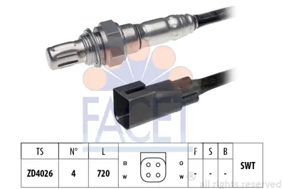 FACET 10.7445 Oksıjen Sensoru 97BB9F472AA