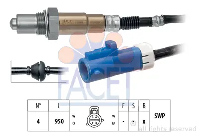FACET 10.7680 Oksıjen Sensoru Mondeo Iıı 00>07 1.8-2.0 Zetec 1S7F9G444BB