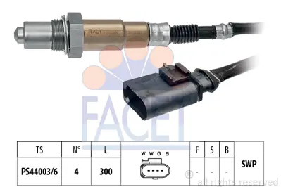 FACET 10.8170 Oksıjen Sensoru 3F906262C