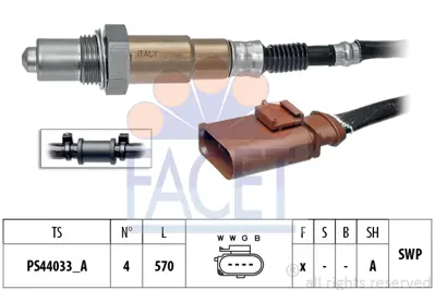 FACET 10.8315 Oksıjen Sensoru 22906262AC