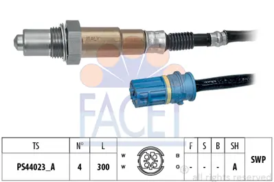FACET 10.8327 Oksıjen Sensoru 7539125