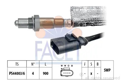 FACET 10.8502 Oksıjen Sensoru Arteon 17> Golf Vıı A3 17> Passat Superb 15> Tıguan 16> Q3 19> Leon Octavıa 20> 1.0t 4E906262JE