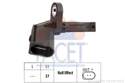 FACET 21.0014 Abs Sensoru On / Arka Sol A4 08>15 A5 12>17 A6 Q7 11>18 A8 04>10 Q5 09>17 4E0927803F