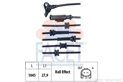 FACET 21.0159 Tekerlek Hız Sensoru 51759509