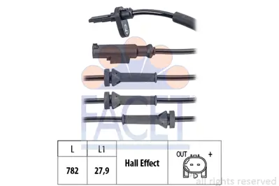 FACET 21.0211 Tekerlek Hız Sensoru 51834735
