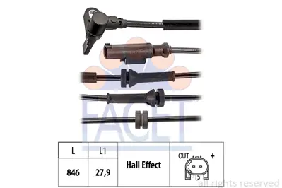 FACET 21.0223 Tekerlek Hız Sensoru 52157646