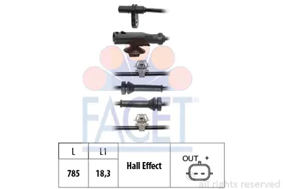 FACET 21.0240 Hız Sensoru Suzukı Swıft V 1.2 (Azh 412, Azg 412) 08/12-/ 5631068L01000
