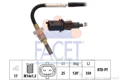 FACET 22.0136 Egzoz Gazı Sıcaklık Sensoru Suzukı Swıft Iv 1.3 Ddıs 08/05-/ 1821353K10000 93194306