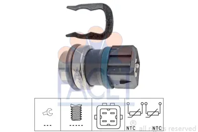 FACET 7.3172 Sıcaklık Sensoru 7072214F
