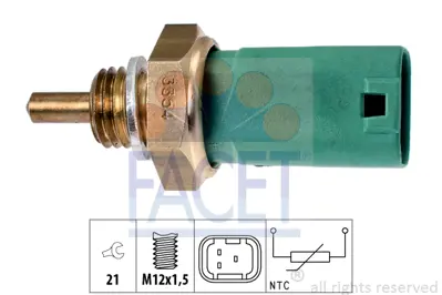 FACET 7.3354 Sogutucu Sıcaklık Sensoru D4f Clıo Modus Twıngo 2004-> 8200699074