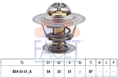 FACET 7.8223S Termostat 1338033 68121113H 95VW8575CA