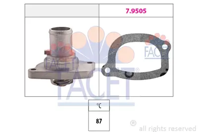 FACET 7.8482 Termostat (87°) Uno Palıo Sıena Doblo Punto Panda Marea 1,2 8v 46737644