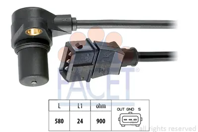 FACET 9.0215 Krank Mılı Konum Sensoru 50906433B