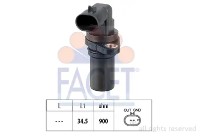 FACET 9.0389 Devır Sensor Alfa 147 156 Spıder 1.6 / 1.8 / 2.0 