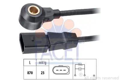 FACET 9.3047 Vuruntu Sensoru 77905377D 77905377F