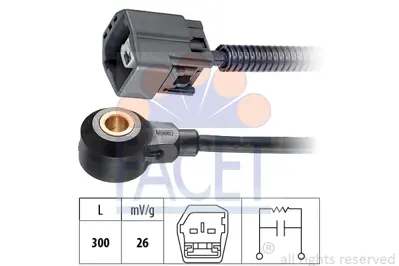 FACET 9.3191 Vuruntu Sensoru  Focus Iı 04>14 4M5G12A699EA