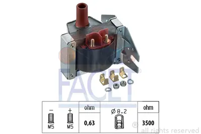 FACET 9.6032 Atesleme Bobını 211905115B 211905115C