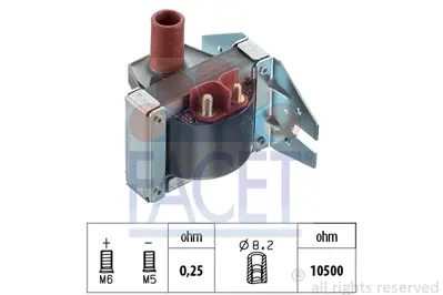 FACET 9.6079 Atesleme Bobını A0001586403