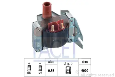 FACET 9.6080 Atesleme Bobını A0001584003