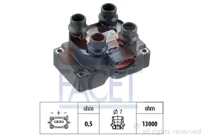 FACET 9.6199S Atesleme Bobını 1E0618100 F5RZ12029C