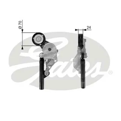 GATES T38192 Alternatör Gergi Rulmanı Kütüklü Amortisörlü Golf4-Bora-A3-Toledo 1.9 Tdı Agr-Alh-Ahf 38903315C