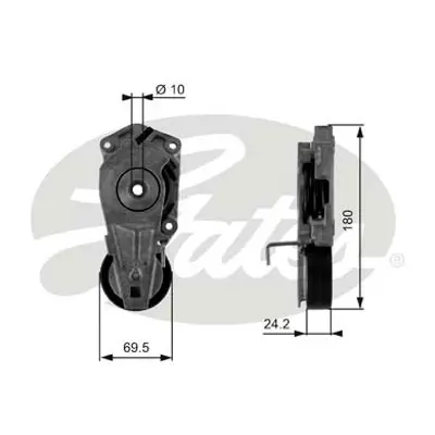 GATES T38405 V Kayıs Gergı Kutugu Mını R50 R53 R52 Chrysler Neon 11281482199