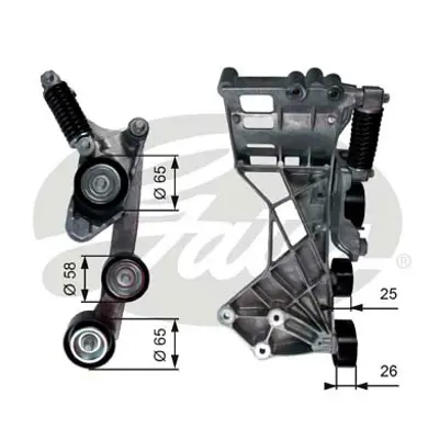 GATES T39136 Kanallı Kayıs Gergısı (Kutuklu) A-Class W169 04>12 B-Class W245 05>11 A2662001170