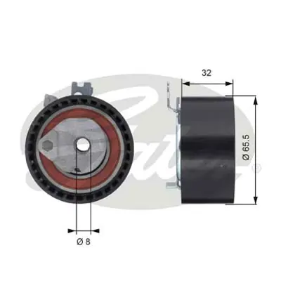 GATES T43064 K4j K4m Eksantrık Gergı Rulmanı 1.4-1.6 Clıo Megan Dacıa Logan Duster (7701477014-130c17529r-130c131 1307000QAB 8200585576