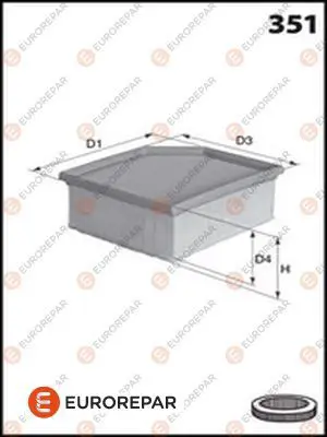 EUROREPAR 1611157880 Eelfıltreaı 9655535780