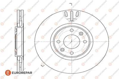 EUROREPAR 1618859580 Erp Fren Dısk Tk 9809266280