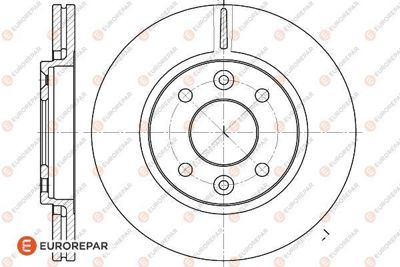 EUROREPAR 1618885180 E:2 Ön Fr Disk 7701467954