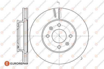 EUROREPAR 1622812080 E:2 Ön Fr Disk Eurorepar 517121G000