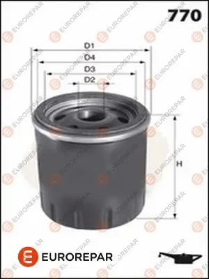 EUROREPAR 1637765280 Efıltrehuıle MR984204