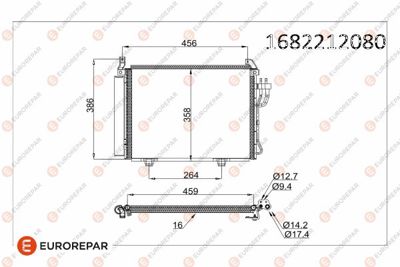EUROREPAR 1682212080 Radyator 976060X010