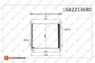 EUROREPAR 1682213680 Radyator 884600K350