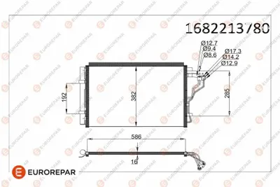 EUROREPAR 1682213780 Radyator 976063X601