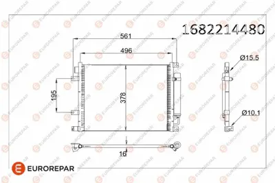 EUROREPAR 1682214480 Radyator 921101HS0A